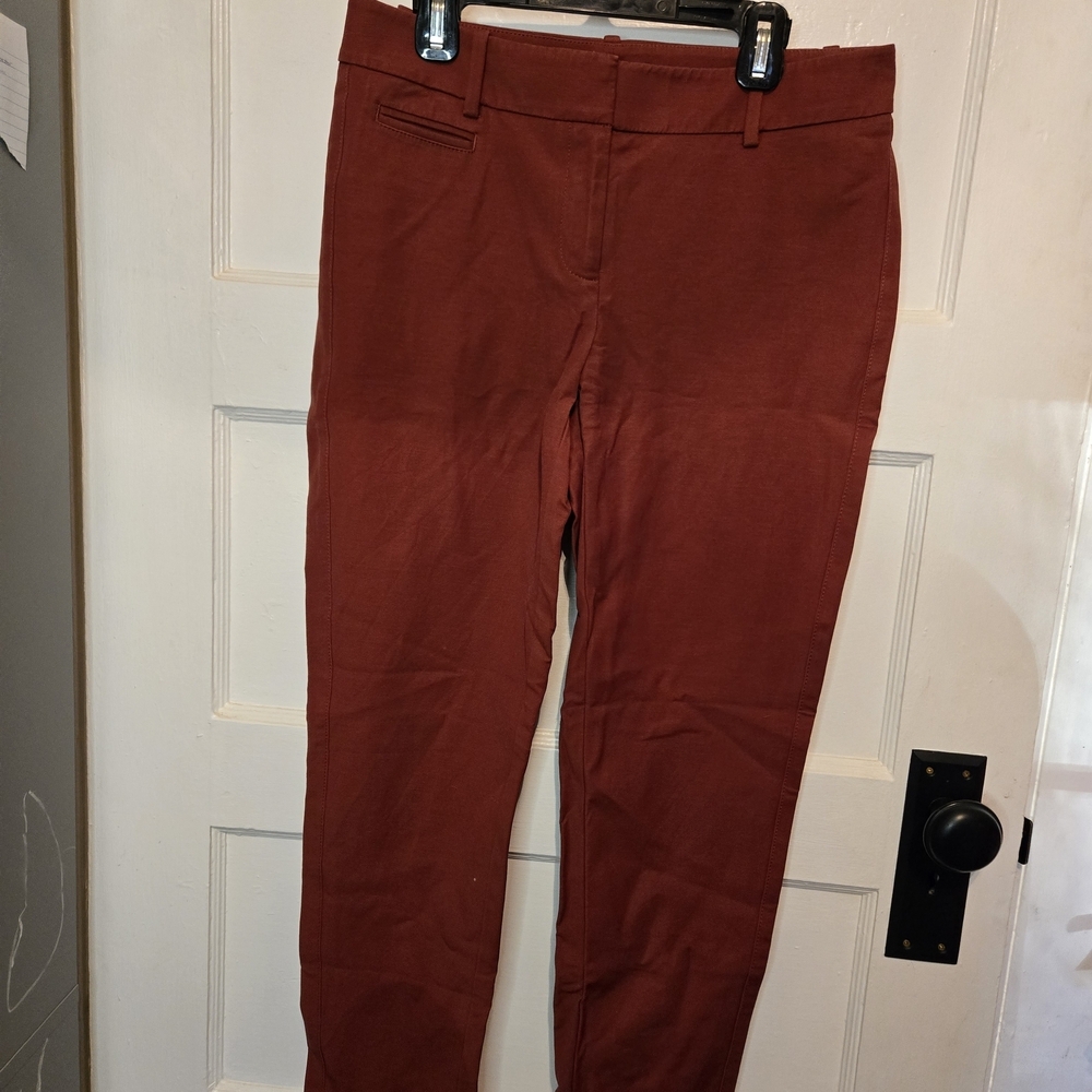 White House Black Market Rust Slim Pants